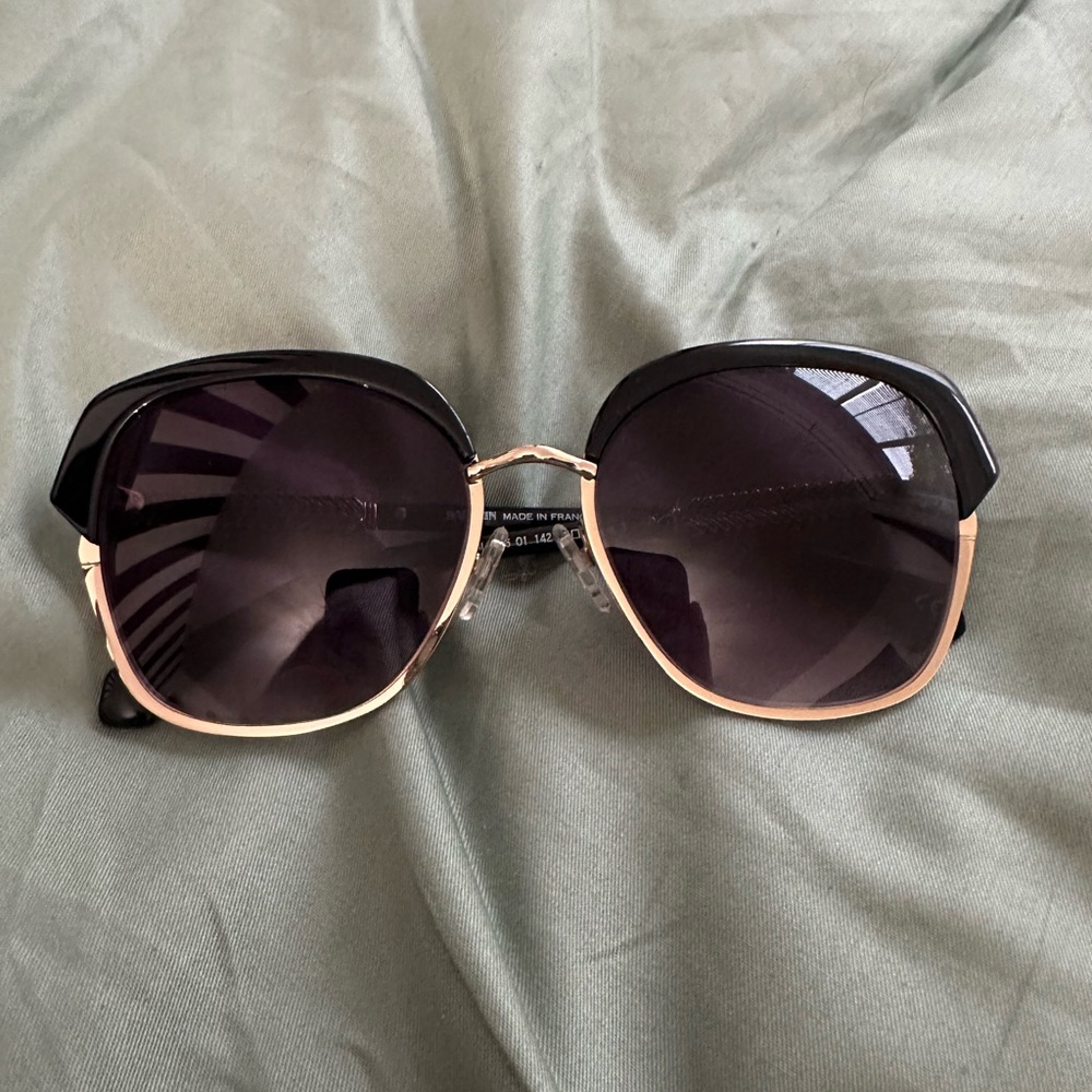Balmain Black and Gold Retro-Inspired Sunglasses